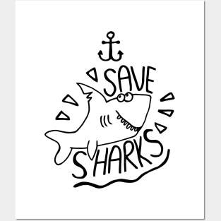 Save Sharks Posters and Art